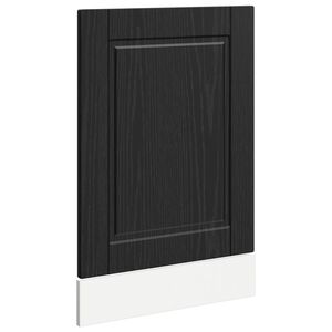vidaXL Dishwasher Panel PORTO Black Oak 45 x 1.5 x 57 cm