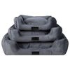 DISTRICT70 Pet Bed VELURO Grey S