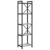 vidaXL Bookshelf Grey sonoma 40 x 30 x 155 cm Engineered Wood