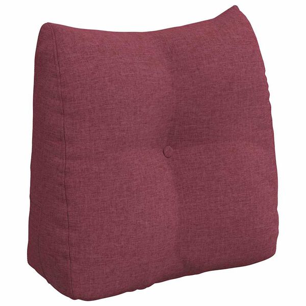 vidaXL Back Pillow Wine Red 45 x 24 x 50 cm Fabric