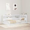 vidaXL Storage Headboard with Shelf White 100 cm Engineered Wood