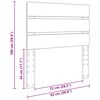 vidaXL Headboard Black Oak 100 cm Engineered Wood