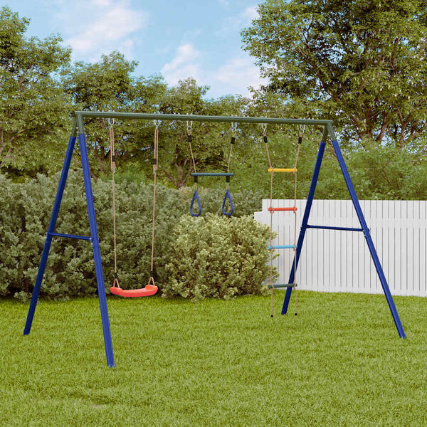 vidaXL Outdoor Swing Set with Swing. Trapeze. Ladder