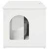 vidaXL Cat House Gloss White 85 x 55 x 50 cm Engineered Wood