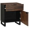 vidaXL Bedside Cabinet Walnut 50 x 33 x 60 cm Solid Acacia wood