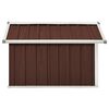 vidaXL Garden Robot Lawnmower Shed 92x97x63 cm Galvanised Steel Brown
