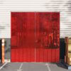 vidaXL Door Curtain Red 300 mmx2.6 mm 10 m PVC