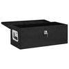 vidaXL Storage Box Black 70x31x27 cm Aluminium