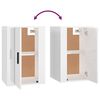 vidaXL 3 Piece TV Cabinet Set High Gloss White Engineered Wood
