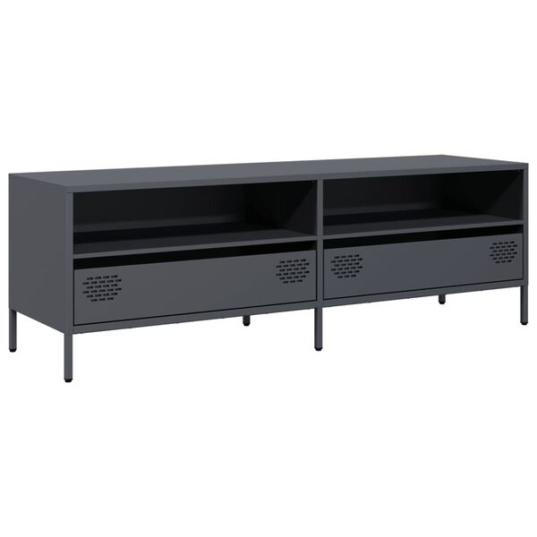 vidaXL TV Cabinet Anthracite 135x39x43.5 cm Cold-rolled Steel
