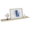 vidaXL Wall Shelves 4 pcs White and Sonoma Oak 80x9x3 cm