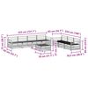 vidaXL Outdoor Sofa Set 8 pcs Natural