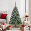 vidaXL Artificial Hinged Christmas Tree Green 120 cm PVC and Metal