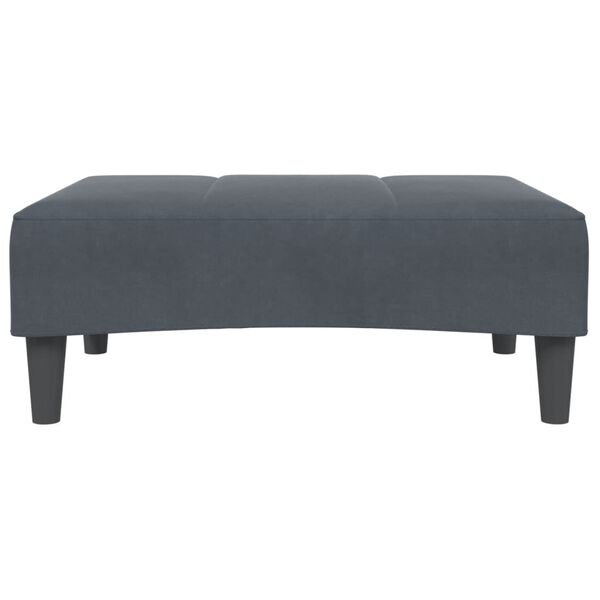 vidaXL Footstool Dark Grey 77x55x31 cm Velvet