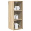 vidaXL Hanging Cabinet Sonoma Oak 30 x 29.5 x 80 cm Engineered Wood