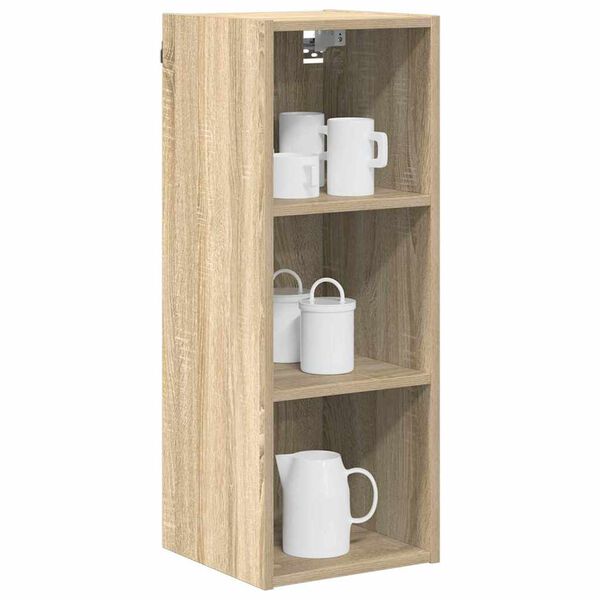 vidaXL Hanging Cabinet Sonoma Oak 30 x 29.5 x 80 cm Engineered Wood
