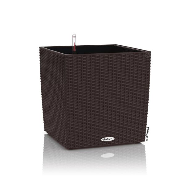 LECHUZA Planter CUBE Cottage 50 ALL-IN-ONE Mocha