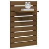 vidaXL Wall-mounted Bedside Shelves 2 pcs Honey Brown Solid Wood Pine