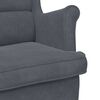 vidaXL Armchair Dark Grey 92 x 71 x 91 cm Velvet