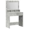vidaXL Dressing Table Concrete Grey 78.5 x 41 x 135 cm Engineered Wood