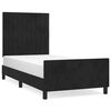 vidaXL Bed Frame without Mattress Black 80x200 cm Velvet