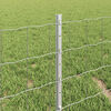 vidaXL Fence with Post Silver 0.4 x 10 m Steel