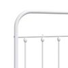 vidaXL Metal Headboard White 100 cm