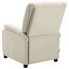 vidaXL Massage Chair Cream White Faux Leather