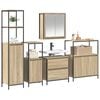 vidaXL 2 Piece Bathroom Furniture Set Sonoma Oak Engineered Wood