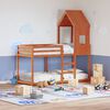vidaXL Bunk Bed without Mattress Wax Brown 80x200 cm Solid Wood Pine