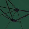 vidaXL Double-Head Garden Parasol with LEDs Green 449x265 cm