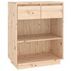 vidaXL Console Cabinet 60x34x75 cm Solid Wood Pine