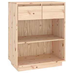 vidaXL Console Cabinet | Natural wood | Solid pine wood | Medium