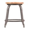 LABEL51 Stool Delhi 37x37x47 cm Grey