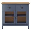 vidaXL Sideboard Hill Grey 90x40x80 cm Solid Pine Wood