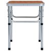 vidaXL Folding Camping Table Aluminium 60x45 cm