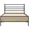vidaXL Bed Frame without Mattress Sonoma Oak 90x190 cm Single