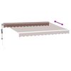 vidaXL Automatic Retractable Awning Brown 350x250 cm