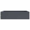vidaXL Lawn Edging 6 pcs Anthracite 50 x 50 x 13 cm Steel