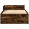 vidaXL Bed Frame without Mattress Smoked Oak 90x200 cm Engineered Wood