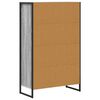 vidaXL Book Cabinet Grey Sonoma 68 x 30 x 108.5 cm Engineered Wood