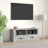 vidaXL TV Cabinet Concrete Grey 100x35x40 cm Engineered Wood