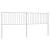 vidaXL Metal Headboard White 193 cm