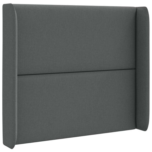vidaXL Headboard Ear Grey 80 x 16 x 4 cm Fabric