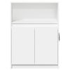 vidaXL Sideboard with LED White 72x34x100 cm Engineered Wood