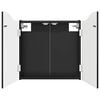 vidaXL Dartboard Cabinet Black 56 x 12 x 63 cm Engineered Wood
