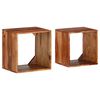 vidaXL Nesting Tables 2 pcs Solid Wood