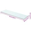 vidaXL Shelf Panel Glass Clear 70x20 cm