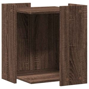 vidaXL Cat Litter Box Enclosure Brown Oak 42x42x51 cm Engineered Wood