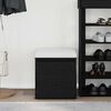 vidaXL Chest of Drawers Black Oak 40.5 x 40 x 40 cm Engineered Wood
